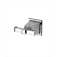 Time Double coat hanger L8,8xH5,5xD8 with Chrome finish DEVON&DEVON - 1