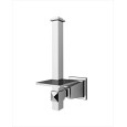 Time Porte Rouleau Papier Hygienique de reserve L6xH19,6xD10,8 avec Finitions Chrome DEVON&DEVON - 1