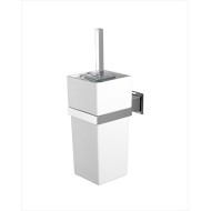 Time Toilet brush holder with support L11,5xH38,1xD18,2 with chrome finish DEVON&DEVON - 1