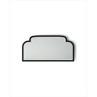 Frame Mirrors Double Music Mirror Spiegel Glänzende Lackierung L160xH80xD4 mit Finitur Deep Black DEVON&DEVON - 1