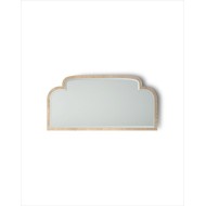 Frame Mirrors Double Music Mirror Antiqued Aluminum Leaf Mirror L160xH80xD4 with Deep Black finish DEVON&DEVON - 1