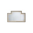 Frame Mirrors Vogue 2 Specchio laccatura lucida nera L130xH77xD2 con cornice interna in "antiqued aluminium leaf" DEVON&DEVON - 