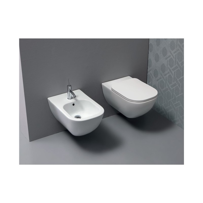 WC FOREVER 55 SOSPESO  55x50x h35 cm   Disegno Ceramica