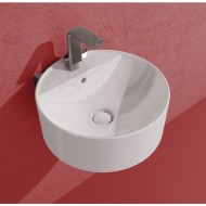 LAVABO SOSPESO O 42 TWIN SET SLIM  BIANCO  MONOFORO Ceramica Flaminia 