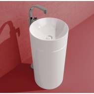 MONOTWIN SLIM WHITE  FREESTANDING WASCHBECKEN  - Ceramica Flaminia 