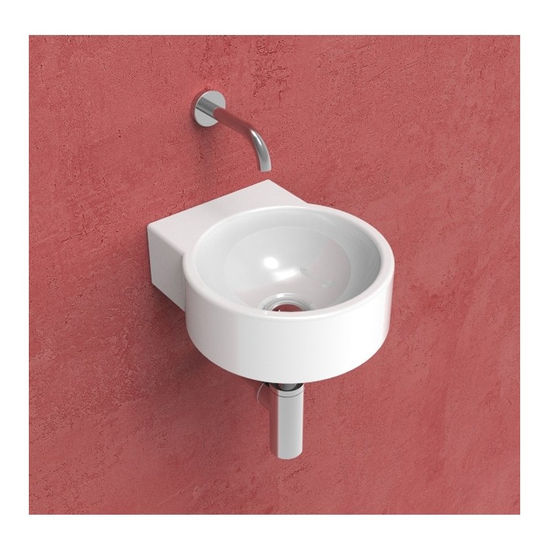 MINI TWIN SET CM 30 WHITE WALL HUNG WASHBASIN- Ceramica Flaminia 5059222FAN