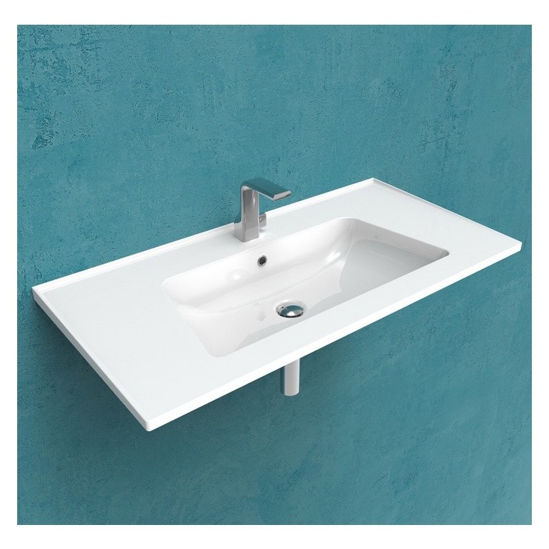 BLOOM CONSOLLE 105 HAENGEND WEISS  - Ceramica Flaminia BM105LFAN