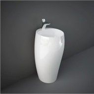 Freestanding washbasin 50cm one hole CLOUD White  Rak Ceramics
