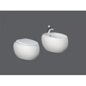 Hängendes Bidet mit versteckter Befestigung mit einem Loch CLOUD Rak Ceramics