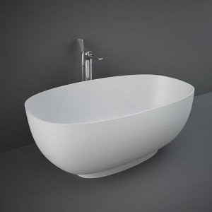 BAIGNOIRE EN RÉSINE BLANC MAT 140X75 Rak Ceramics