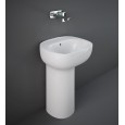 Lavabo Free Standing  ILLUSION 54 CM    Bianco CON COPRIPILETTA Rak Ceramics