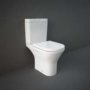 Vaso monoblocco filo muro RESORT RIMLESS APERTO DIETRO 60x36x79cm + Cassetta e batteria  Rak Ceramics RAK CERAMICS - 1