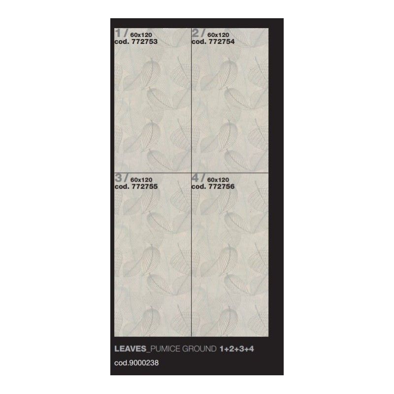 EARTHTECH/ DECORS COMFORT   LEAVES 2 PUMICE GROUND  6MM 60X120  AJUSTEE  - Floor Gres 772754 FLORIM ARCHITECTURAL DESIGN - 1