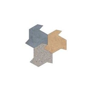MATCH UP 50x48 SHAPES EARL GREY MIX CINNAMON BLUEBERRY COMFORT 10MM  - Cerim 772836 FLORIM CONTEMPORARY DESIGN - 1