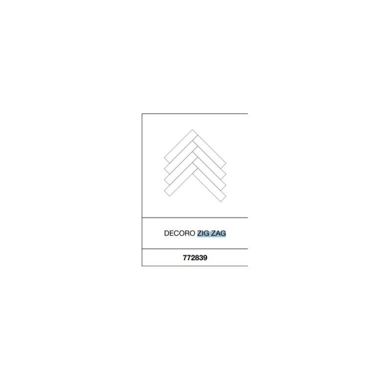 MATCH UP  48x24  DECORO  ZIG ZAG_10MM ON DEMAND  - Cerim 772839 FLORIM CONTEMPORARY DESIGN - 1