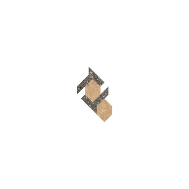 MATCH UP 38x38  DECORO LOCK COFFEE MIX CINNAMON COMFORT 10MM  - Cerim 772840 FLORIM CONTEMPORARY DESIGN - 1