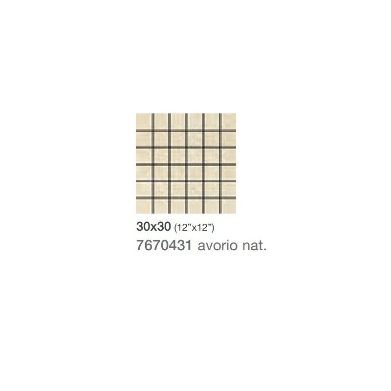 NEUTRA AVORIO MOSAIK 30X30 - Saime Ceramiche  7670431 SAIME CERAMICHE - 1