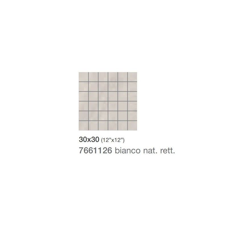 TITANO BIANCO NAT MOSAIC 30X30 - Saime Ceramiche  7661126 SAIME CERAMICHE - 1
