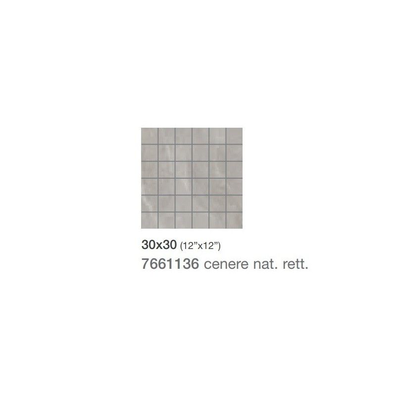 TITANO CENERE NAT MOSAIK 30X30 - Saime Ceramiche  7661136 SAIME CERAMICHE - 1