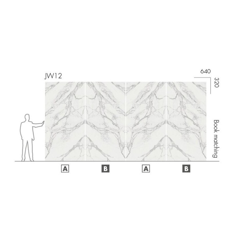 JEWELS JW 12_B SILK 12MM 162X324 STUOIATO STATUARIO LUNENSIS - Mirage  ADG5 MIRAGE - 1