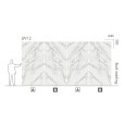 JEWELS JW 12_A SILK STUOIATO 12MM 162X324 STATUARIO LUNENSIS - Mirage  UA31 MIRAGE - 1