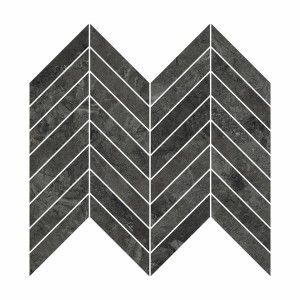 RIVER GRAPHITE Mosaique CHEVRON Poli Ajustee 26x32,5 - REFIN  OH12 REFIN - 1