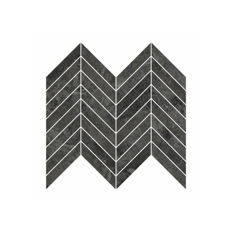 RIVER GRAPHITE Mosaic CHEVRON Glossy Rectified 26x32,5 - REFIN  OH12 REFIN - 1