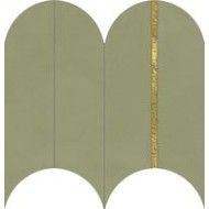 MULTIFORME MUSCHIO ORO TESSERE VOLTA 38x31,5 -Marca Corona  I924 CERAMICHE MARCA CORONA  - 1