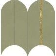 MULTIFORME MUSCHIO ORO TESSERE VOLTA 38x31,5 -Marca Corona  I924 CERAMICHE MARCA CORONA  - 1