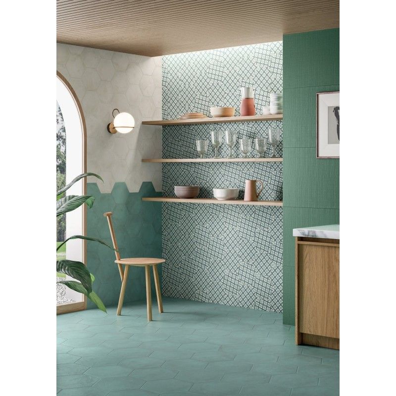 TERRA.ART CIELO Hexagon  25x21,6 -Marca Corona  I405 CERAMICHE MARCA CORONA  - 1