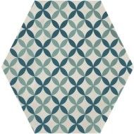TERRA.ART ASTRO OCEANO/CIELO Hexagon  25x21,6 -Marca Corona  I411 CERAMICHE MARCA CORONA  - 1