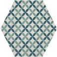 TERRA.ART ASTRO OCEANO/CIELO Hexagon  25x21,6 -Marca Corona  I411 CERAMICHE MARCA CORONA  - 1