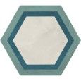 TERRA.ART CORNICE OCEANO/CIELO Hexagon  25x21,6 -Marca Corona  I413 CERAMICHE MARCA CORONA  - 1