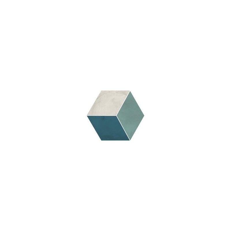 TERRA.ART ROMBO OCEANO/CIELO Hexagon  25x21,6 -Marca Corona  I412 CERAMICHE MARCA CORONA  - 1