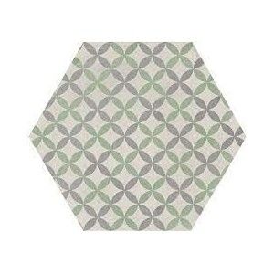 TERRA.ART ASTRO SABBIA/MENTA Hexagone  25x21,6 -Marca Corona  I418 CERAMICHE MARCA CORONA  - 1