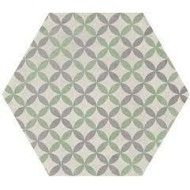 TERRA.ART ASTRO SABBIA/MENTA Hexagon  25x21,6 -Marca Corona  I418 CERAMICHE MARCA CORONA  - 1