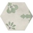 TERRA.ART GIGLIO SABBIA/MENTA Hexagon  25x21,6 -Marca Corona  I417 CERAMICHE MARCA CORONA  - 1