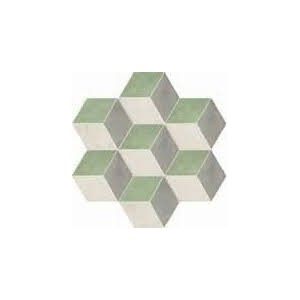 TERRA.ART ROMBO SABBIA/MENTA Hexagone  25x21,6 -Marca Corona  I419 CERAMICHE MARCA CORONA  - 1