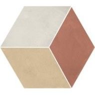 TERRA.ART CUBO TRAMONTO/CREMA Hexagon  25x21,6 -Marca Corona  I423 CERAMICHE MARCA CORONA  - 1