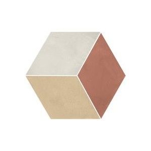 TERRA.ART ROMBO TRAMONTO/CREMA Hexagone  25x21,6 -Marca Corona  I426 CERAMICHE MARCA CORONA  - 1
