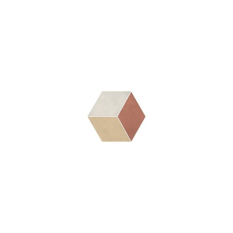 TERRA.ART ROMBO TRAMONTO/CREMA Hexagon  25x21,6 -Marca Corona  I426 CERAMICHE MARCA CORONA  - 1