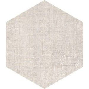 TEXTILE IVORY Hexagone  25x21,6 -Marca Corona  D570 CERAMICHE MARCA CORONA  - 1