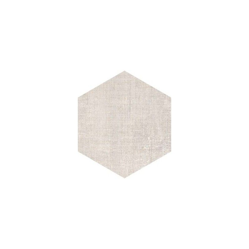 TEXTILE IVORY Hexagon  25x21,6 -Marca Corona  D570 CERAMICHE MARCA CORONA  - 1
