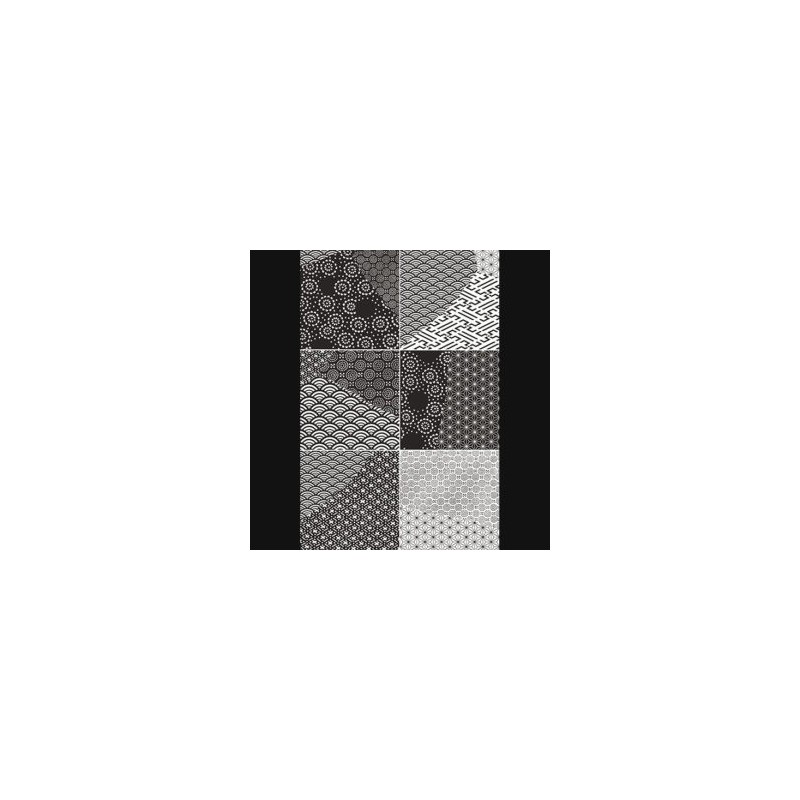 KINTSUGI JAPAN MIX B&W  20,13X20,13 LUCIDATO FIORANESE CERAMICHE - 1