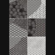KINTSUGI JAPAN MIX B&W  20,13X20,13 LUCIDATO FIORANESE CERAMICHE - 1