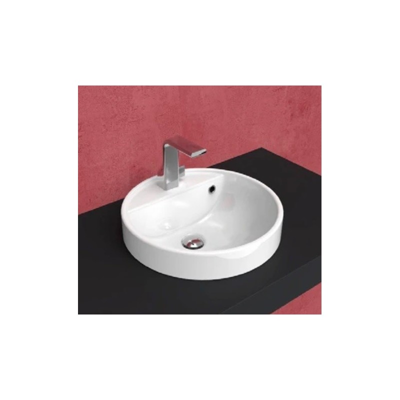 TWIN SET 42 WEISSES EINLOCH-EINBAUWASCHBECKEN - Ceramica Flaminia