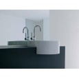 TWIN SET 42 WEISSES EINLOCH HALB EINBAUWASCHBECKEN - Ceramica Flaminia