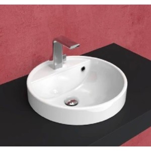 TWIN SET 52 WEISSES EINLOCH-EINBAUWASCHBECKEN - Ceramica Flaminia