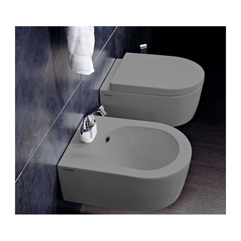 BIDET WALL-HUNG MINI LINK CENERE- Ceramica Flaminia 