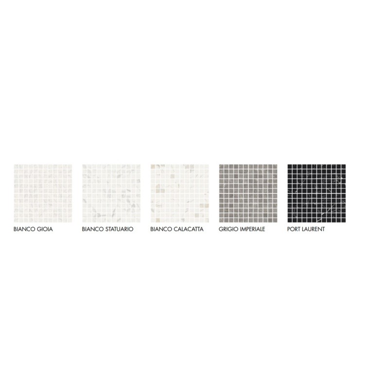MARMOREA BIANCO STATUARIO MOSAICO 2,5X2,5 Lucidato/Rett.  Fioranese MM1MS1L FIORANESE CERAMICHE - 1